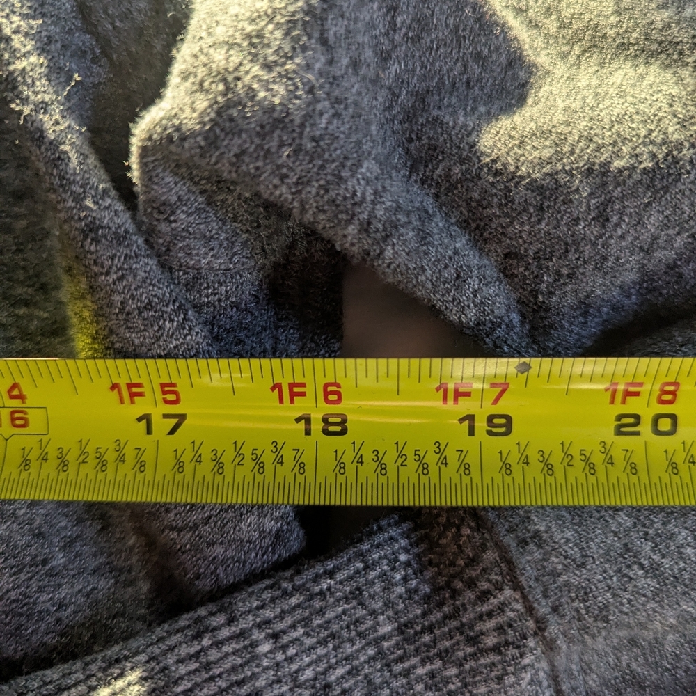 Calvin Klein Men's Medium Gray Long Sleeve Cowl‎ Neck Sweatshirt with Pocket - Picture 6 of 7
